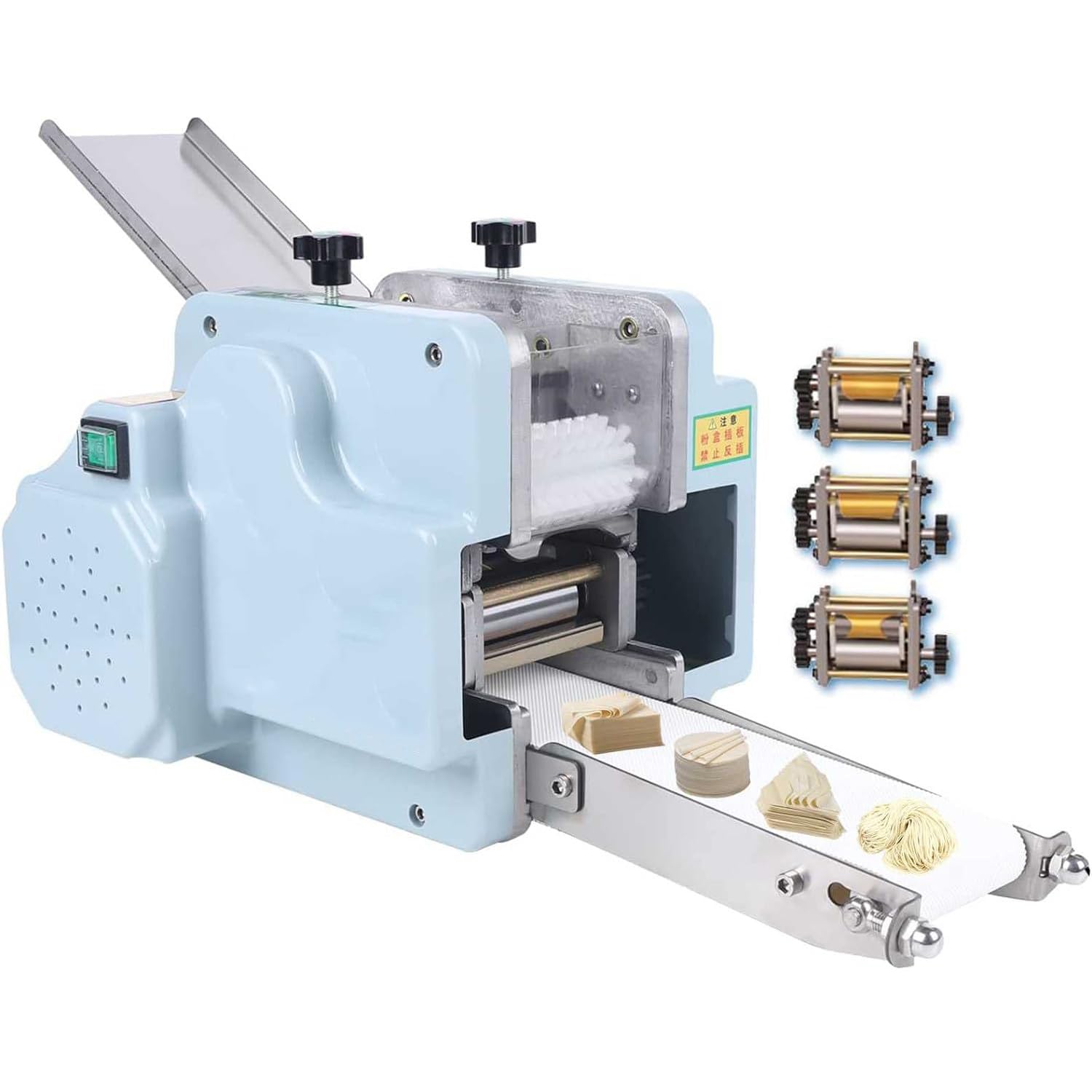 mixers for baking Stand Mixer Commercial Bakery Dumpling Wrapper,8cm Automatic Dumpling Skin Wonton Maker,3mm Electric Pasta Maker Machine Stainless Steel,For Commercial ,RavioliDumplingSkinMolds