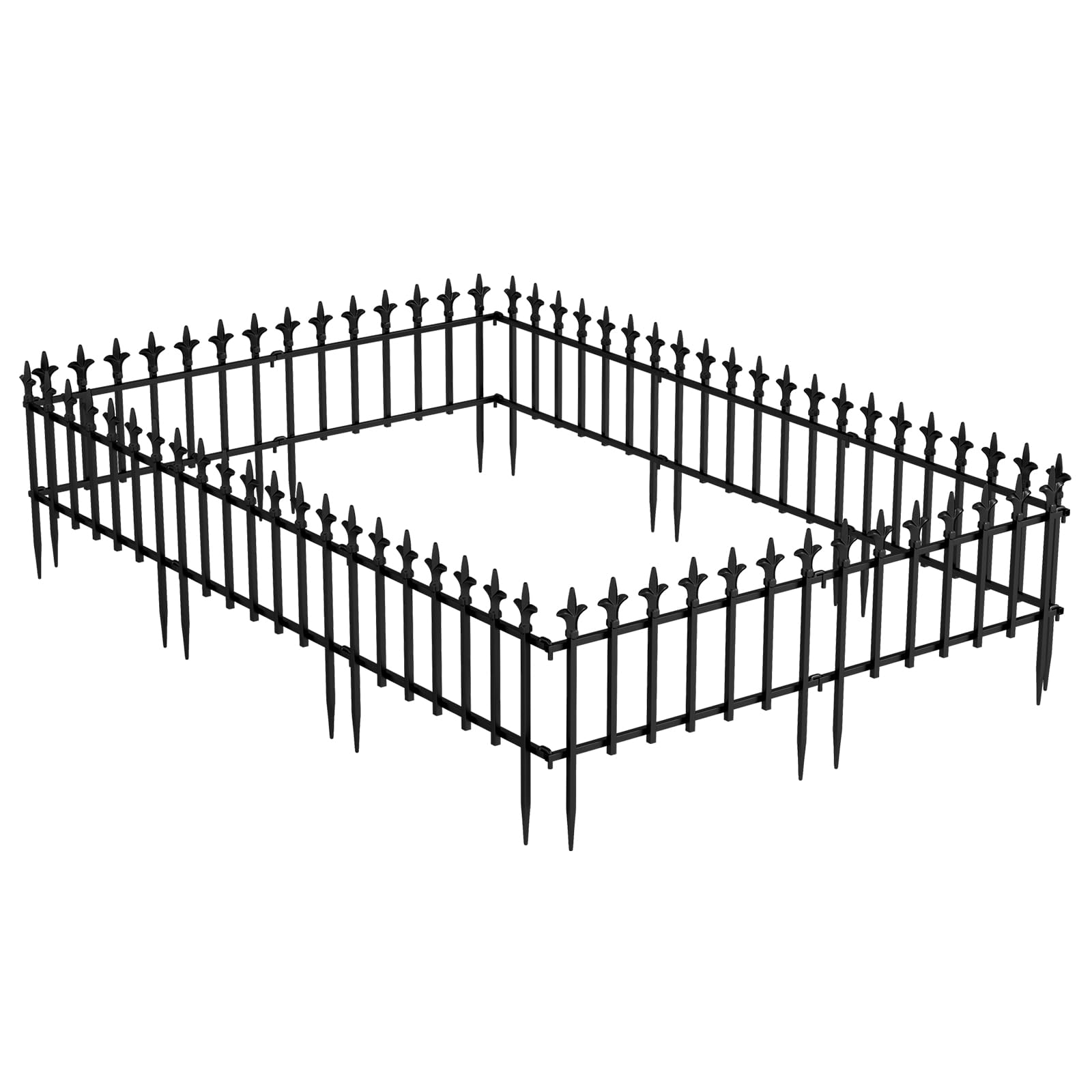 HOMASIS Recinzione Decorativa da Giardino, 56 x 44 cm (10)