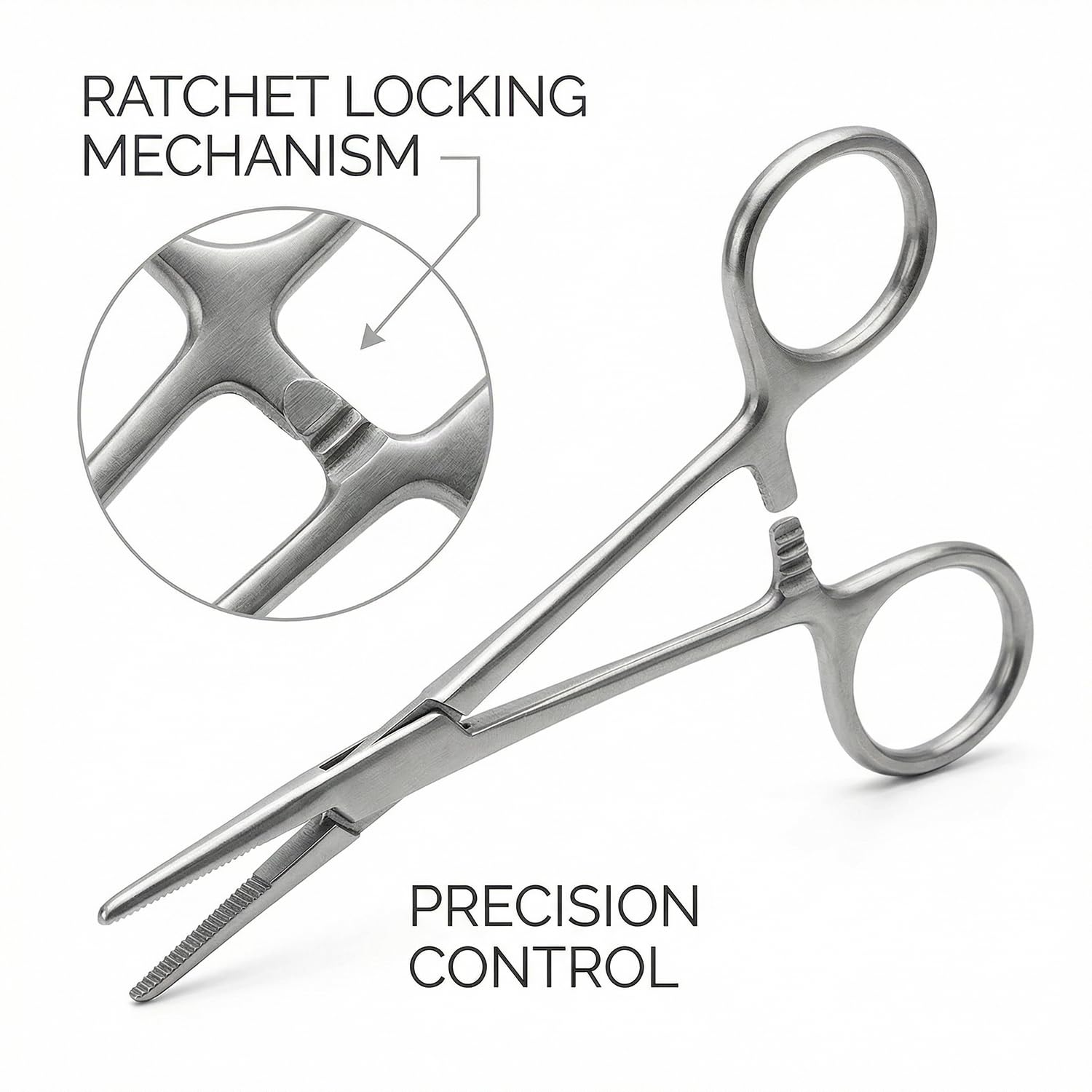 1 pezzo Pinza da pesca, pinza emostatica, diritta industriale e set di pinze da piercing, per arterie per accessori di artigianato, cura personale e piercing