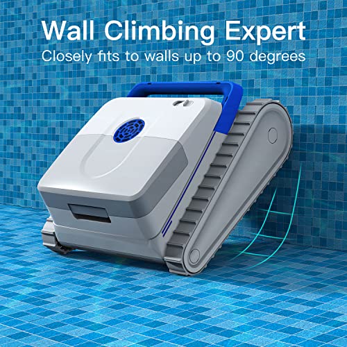Airrobo Pc100 Cordless Robotic Pool Cleaner, Wall Climbing Pool Vacuum For Inground Pools And Above Ground Pools, Clean Pool's Floor, Wall, Waterline,Lasts 120Mins, Smart Navigation And Parking System #TOP2