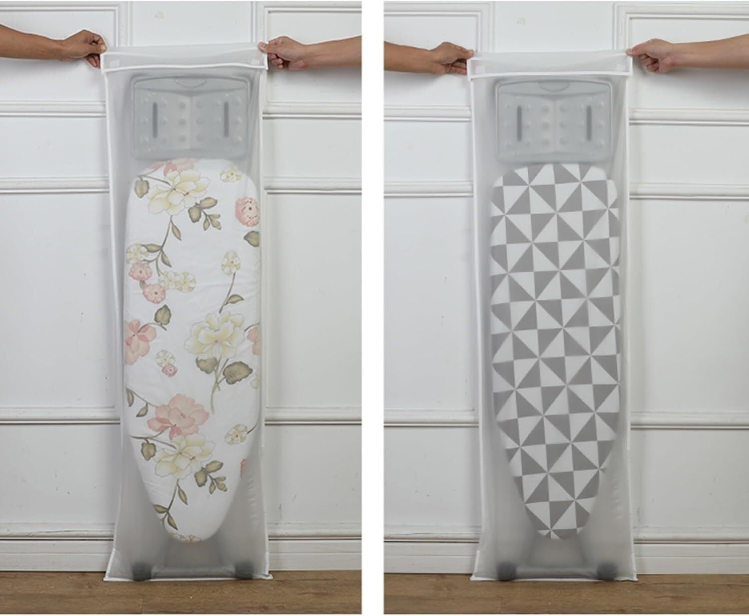 Fundas para Tablas de Planchar, Funda de Almacenamiento for Tabla de Planchar, Transparente, a Prueba de Polvo, Varios tamaños(46x141cm)