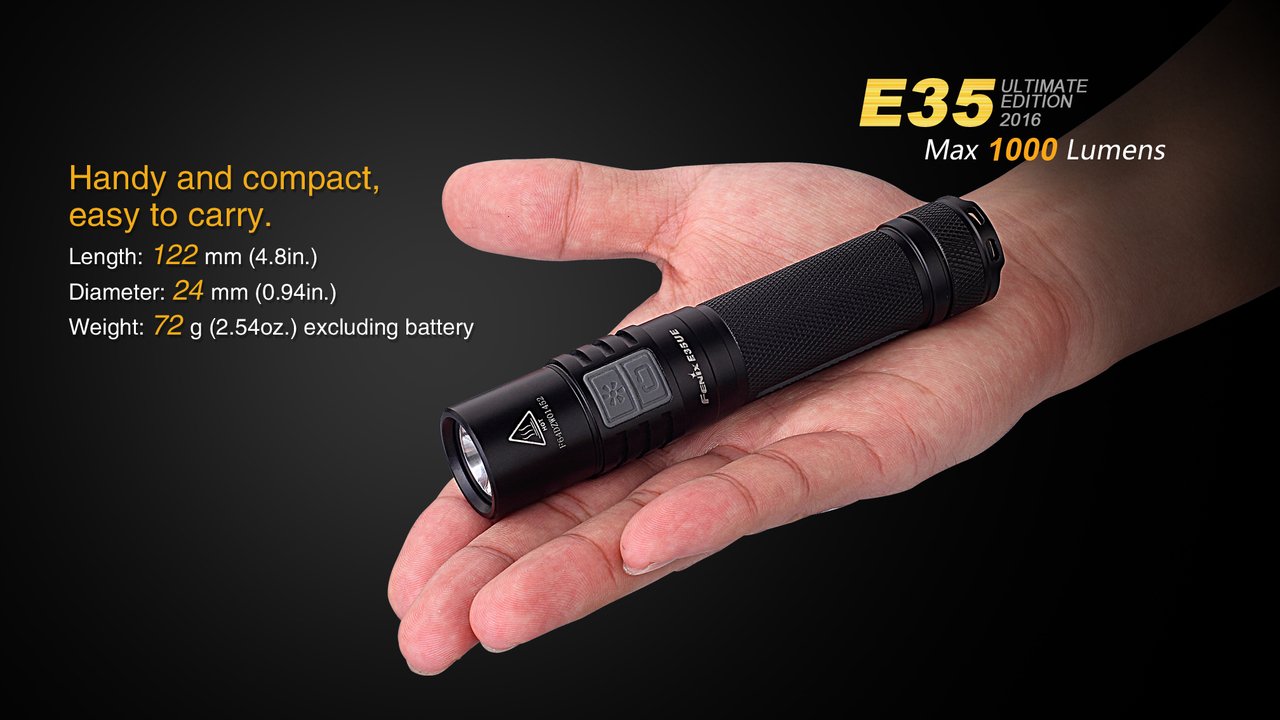 e35ue fenix flashlight 2016 upgrade E35R High-Performance Rechargeable LED Flashlight, Graffiti And with its magnetic tail and one E35UE Fenix Flashlight - DISCONTINUED