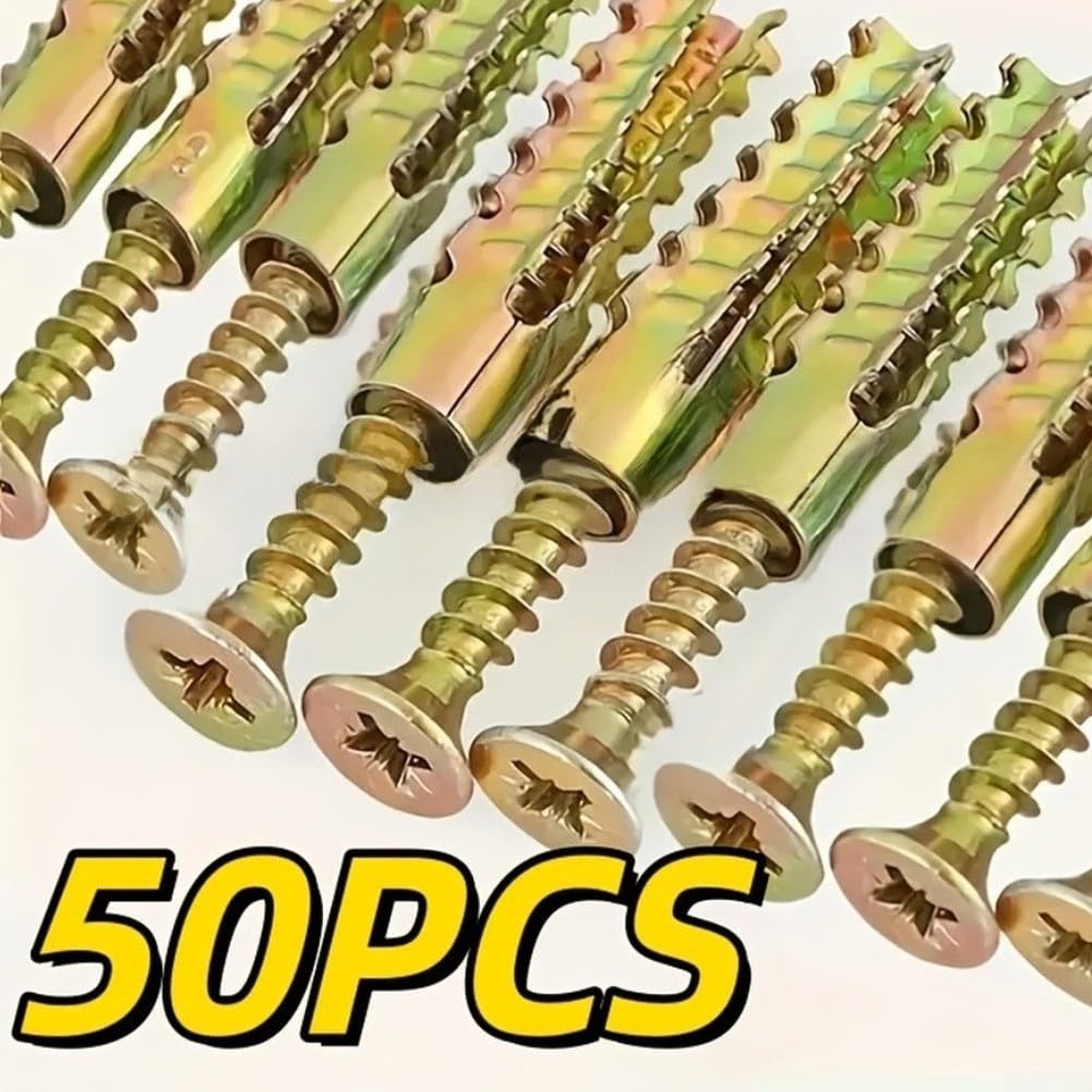 50pcs Anclaje Metálico Dentado para Hormigón Expansión(32MM*8MM)