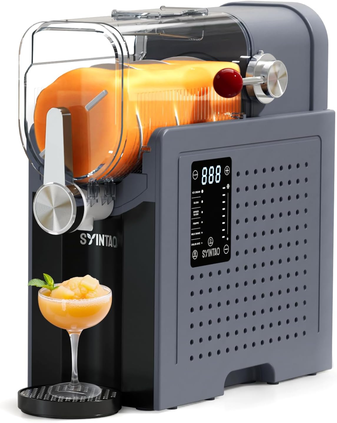 Slushie Machine – No Ice Needed, Ouddy Popsicles Molds (Gray)