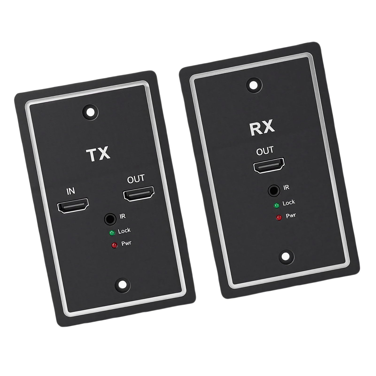 GOWENIC 2 Pièces Extendeur sur Cat6 Plaque Murale pour Cinéma Maison