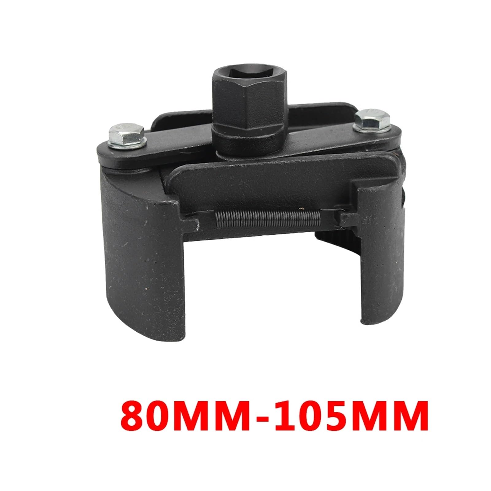 Llave para filtro de aceite Llaves ajustables for filtro de acero fundido, removedor combustible, llave aceite 2 mandíbulas, 60-105mm(Medium)