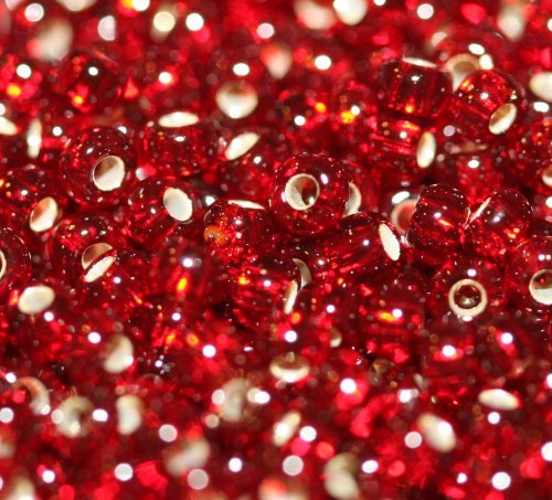 1800 Perles de rocaille avec reflets argentés de 2,2 mm à env. 20 g geralin gioielli rouge Cover