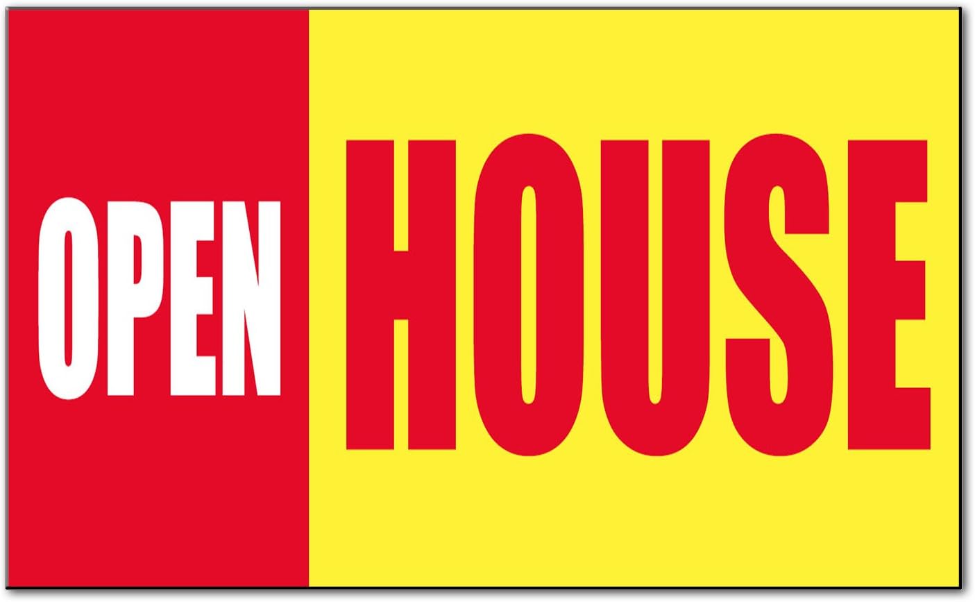 Fastasticdeals Open House Promotion Business Car Door Magnets Magnetic Signs 12x9 Inches Set of 2