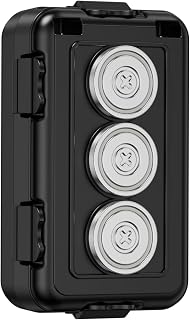 Magnetic Key Box,Magnetic Key Holder Under car,Magnetic Key Cabinets,Key Holder Magnetic,Hide a Key Magnetic Holder,Waterproof Magnetic Key Hider Outdoor
