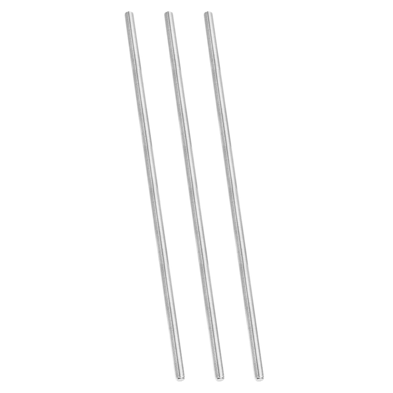 PATIKIL 1/2"-13 UNC 304 Stainless Steel Fully Threaded Rod, 3Pcs 15.7" Length Long Threaded Screw Right Hand Threads All Threaded Rod Studs for Anchoring Bolt, Clamps, Hangers and U-Bolts