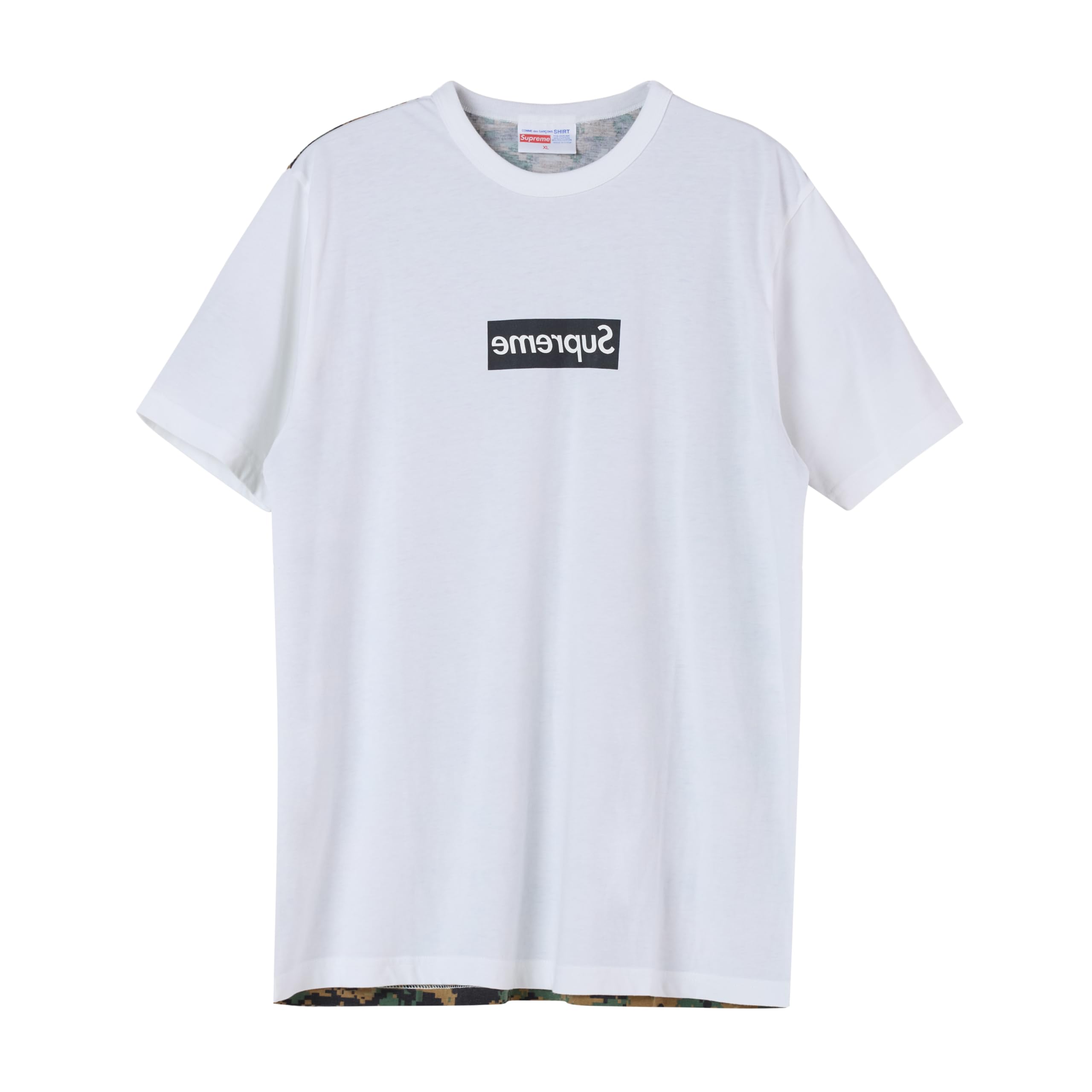 SupremePre-Loved Men's Comme Des Garcons Digi Camo Box Logo T-Shirt
