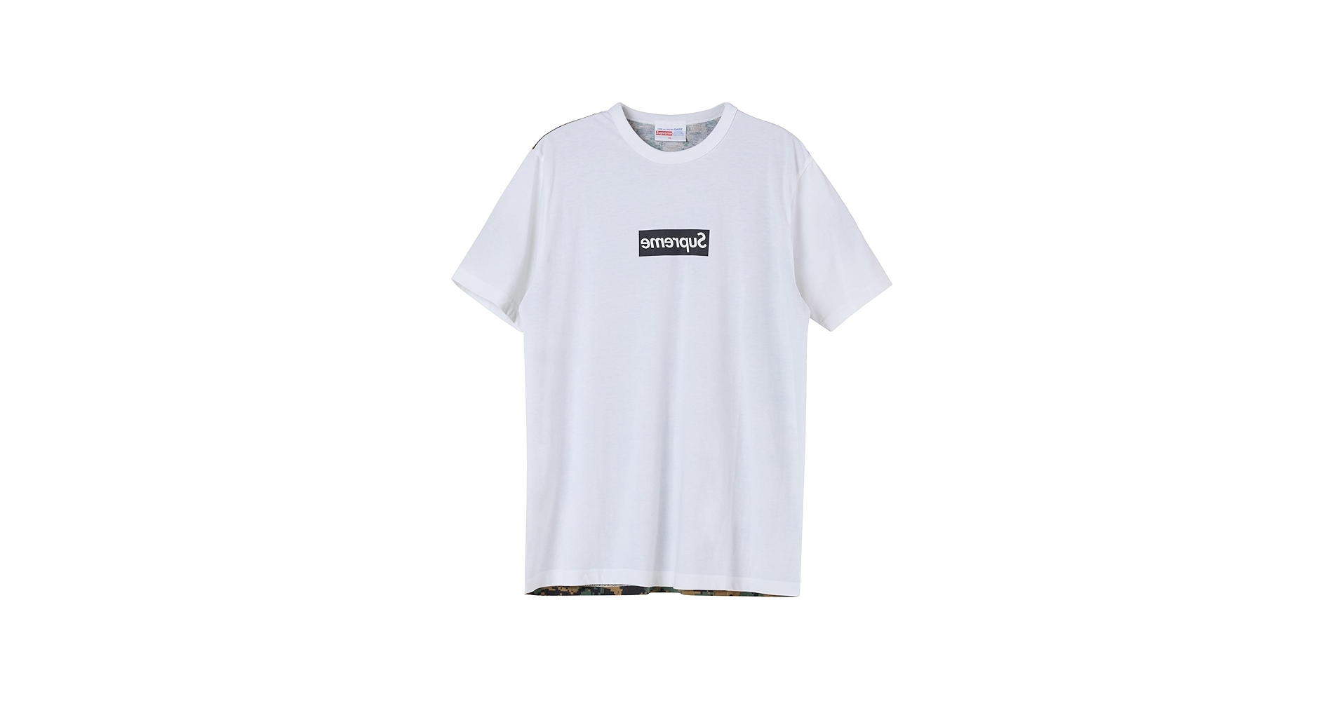 supreme×COMME des GARÇONS Tシャツ ホワイト Mサイズ Supreme Comme Des Garcons SHIRT Box Logo Tee White Men's