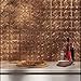 FASÄDE Traditional Style/Pattern 1 Decorative Vinyl Backsplash 15 sq ft Kit in Bermuda Bronze
