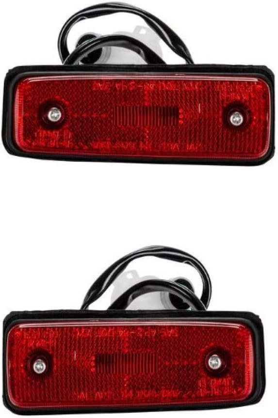 KarParts360 For Toyota Pickup Side Marker Light Assembly 1982 1983 Driver and Passenger Side Pair | TO2860105, TO2861105 | 81760-39095, 81750-39105