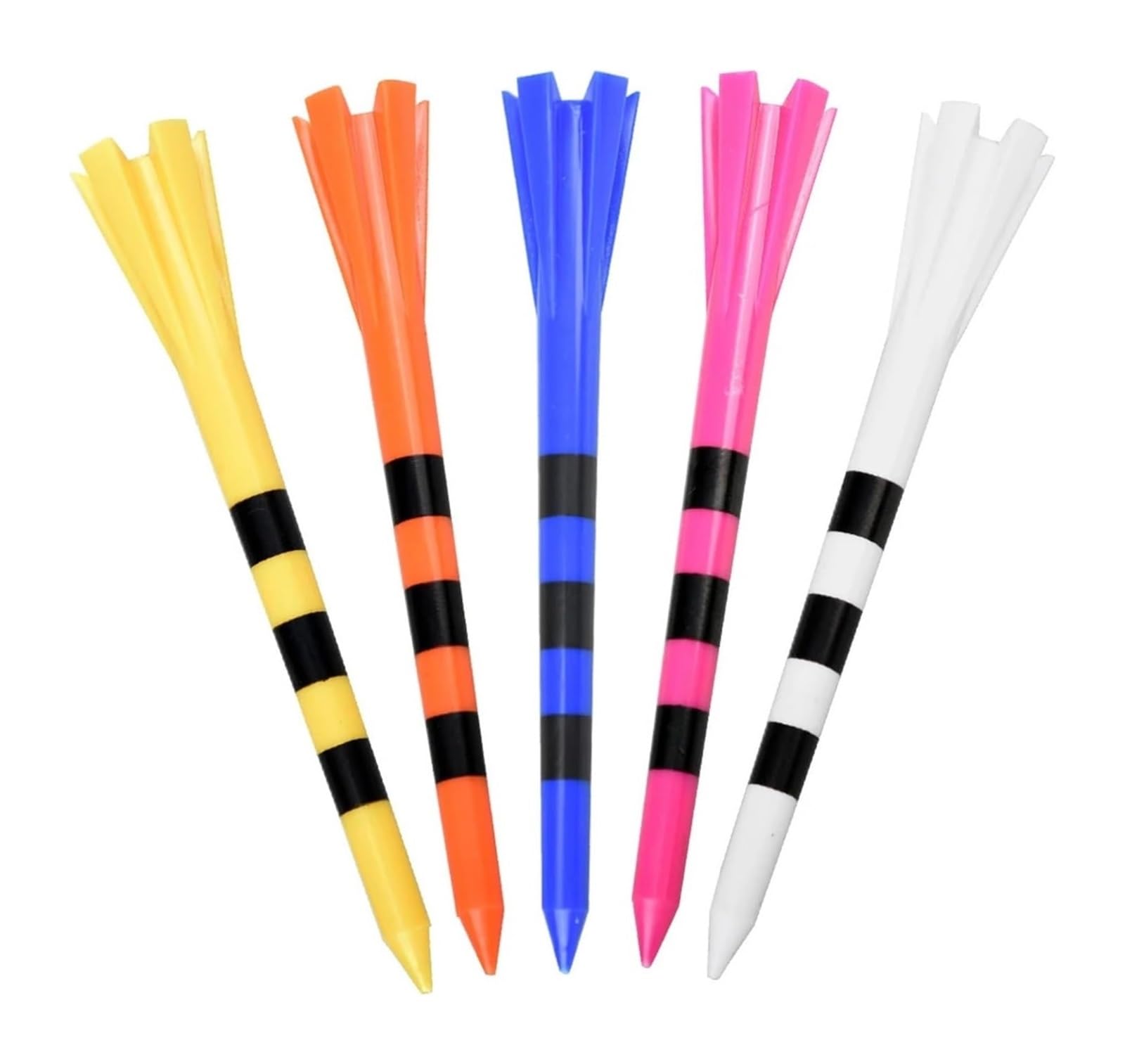 Premium-Golf-Tees, 100 Stück Golf-Tees, Mehrfarbig, 8,3 cm