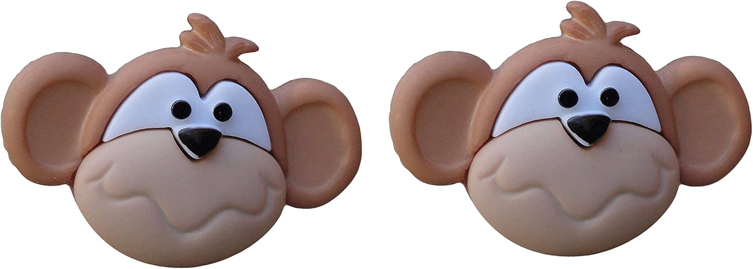 Nervous Monkey Face Cufflinks, Lapel Pins, Tie Bars, Earrings, Jewelry and Accessories
