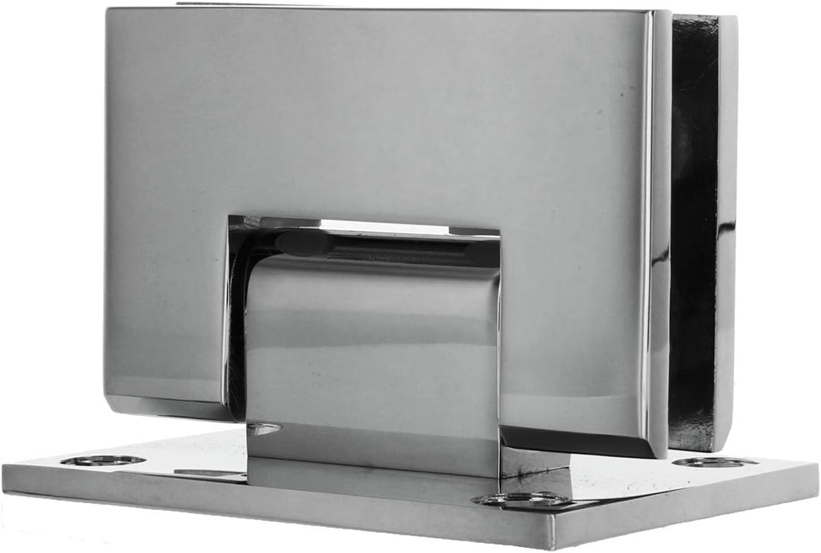 CRL Junior Geneva 037 Series Chrome Wall Mount Full Back Plate Hinge