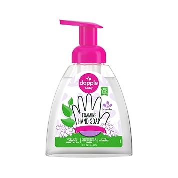 Dapple Foaming Hand Soap, Gentle Hand Wash Baby Soap, Hypoallergenic for Sensitive Skin, Powered by Plants, Lavender, 13 Fl Oz Pack of 1