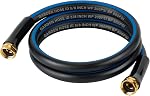 Short Garden Lead-in Hose 6ft X 5/8" Female to Female, 6 Feet Flexible Leader Water Hose with Swivel Handle, Heavy Duty Small Garden Water Hose for Outdoor Indoor