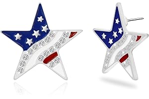 Patriotic Star Studs: Celebrate the 4th with Sparkly Style
