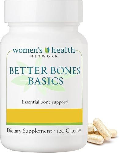 Better Bones Basics de Women's Health Network - Calcio, magnesio, zinc, vitamina D, vitamina K, manganeso y boro, 120 cápsulas