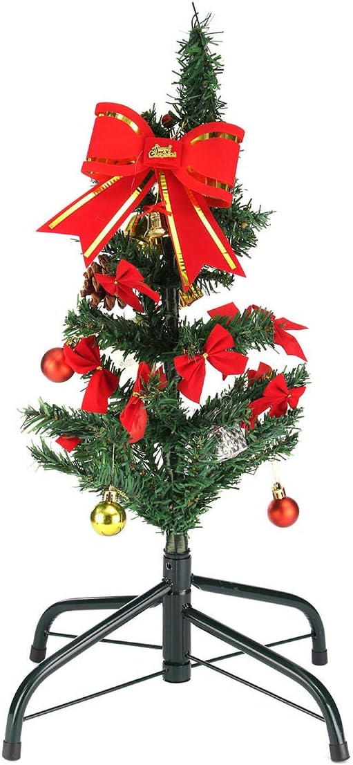 SGerste Cast Iron Christmas Tree Stand Green Metal Holder Base Home Garden Decorations 35cm
