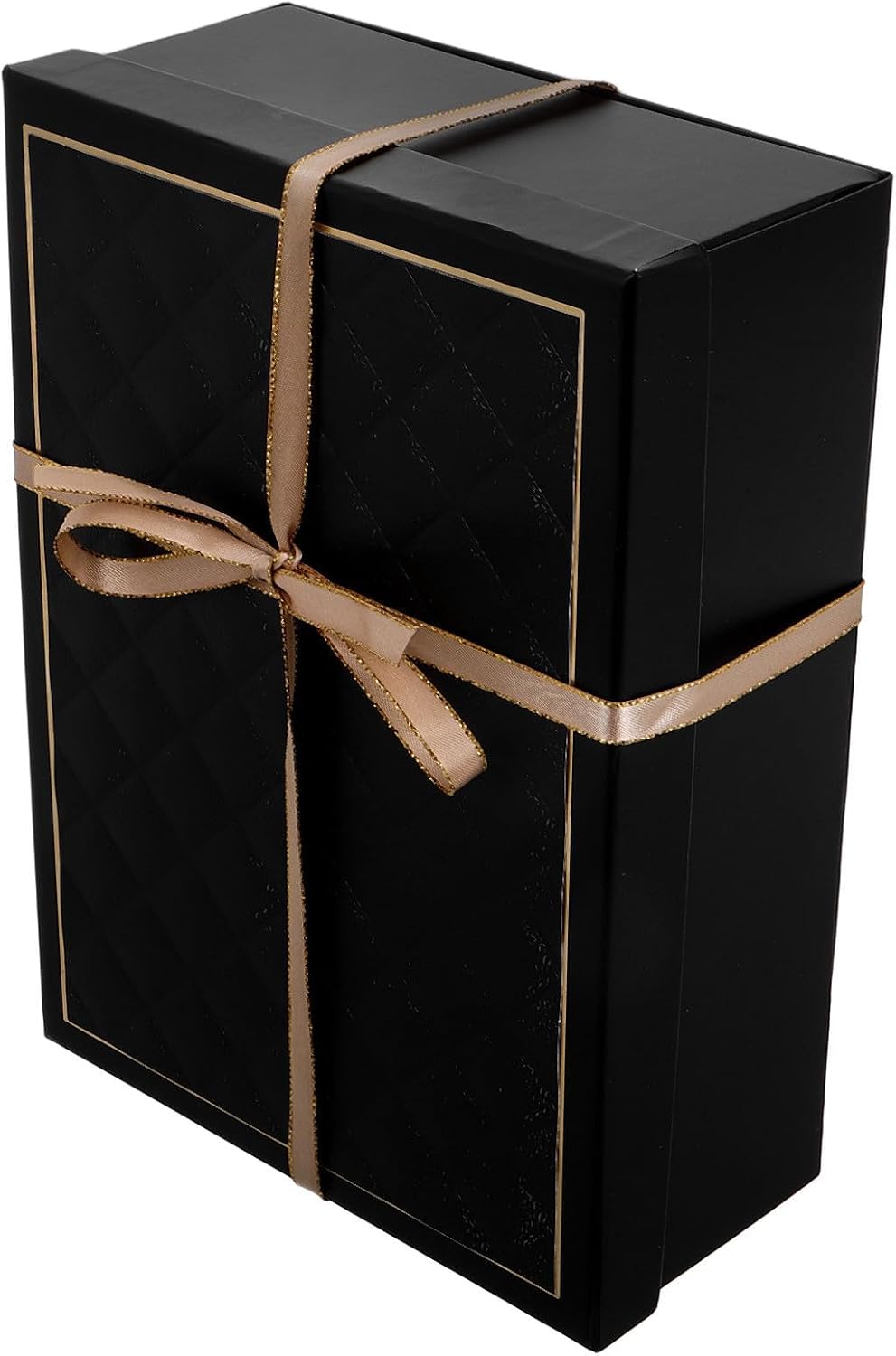 MUCKLILY Foldable Paper Gift Boxes with Ribbon and Elegant Lid, Spacious Interior and Space Saving Design, Stackable Packaging for Wedding, Birthday, and Holiday Party Favors