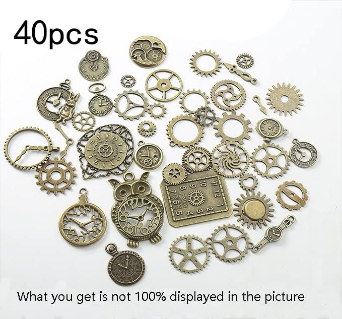 Miniatura 2 de Reloj de metal antiguo Steampunk con engranajes de mezcla de engranajes, engranajes, engranajes, multiestilo, con colgante de rueda, relojes con
