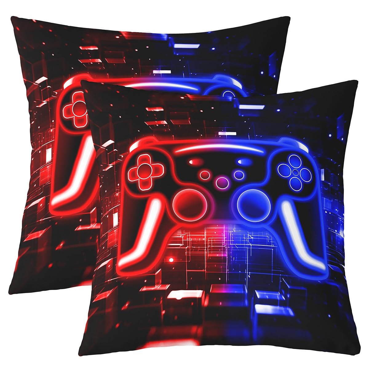Housse de coussin gamer 50x50 cm pour décorer une chambre ado
