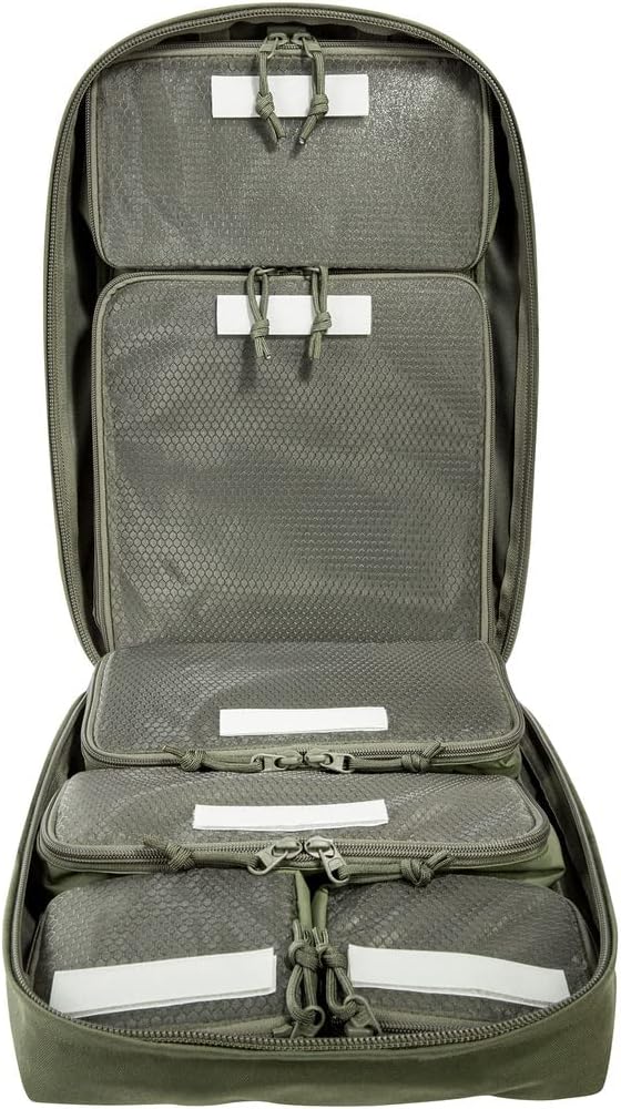 Tasmanian Tiger TT Survival Pack 16L Tactical Escape Backpack, Daypack, Hiking Backpack with Rain Cover and Organizer Pouches, Olive