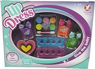 Next Store Princess Makeup Set for Kids Includes Glitter Nail Polish, Eye Shadow, Safe Beauty Tools, Fun Creative Toy and Perfect Gift for 3 Year Old Girls