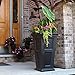 Mayne Fairfield 28-Inch Tall Planter – Self-Watering, Weather-Resistant Planter for Flowers – Durable Outdoor Design for Patio, Porch, or Entryway