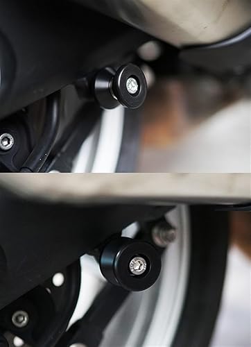 Miniatura 2 de Para Yamaha MT-07 FZ-07 R7 2021-2023 Eje de rueda delantera trasera CNC Horquilla Protector de choque Soporte deslizante Tornillo Protector de caída