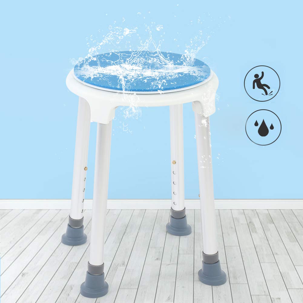 Tyenaza Taburete de baño Antideslizante Giratorio de 360 ​​​​Grados Asiento de Ducha de baño Asiento de Ducha Giratorio para Mujeres Embarazadas Mayores