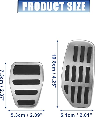 Miniatura 5 de X AUTOHAUX Kit de cubierta de pedal de freno manual de aleación de aluminio para Nissan Qashqai J11 2014-2020 para Nissan Rogue T32 2014-2020 tono