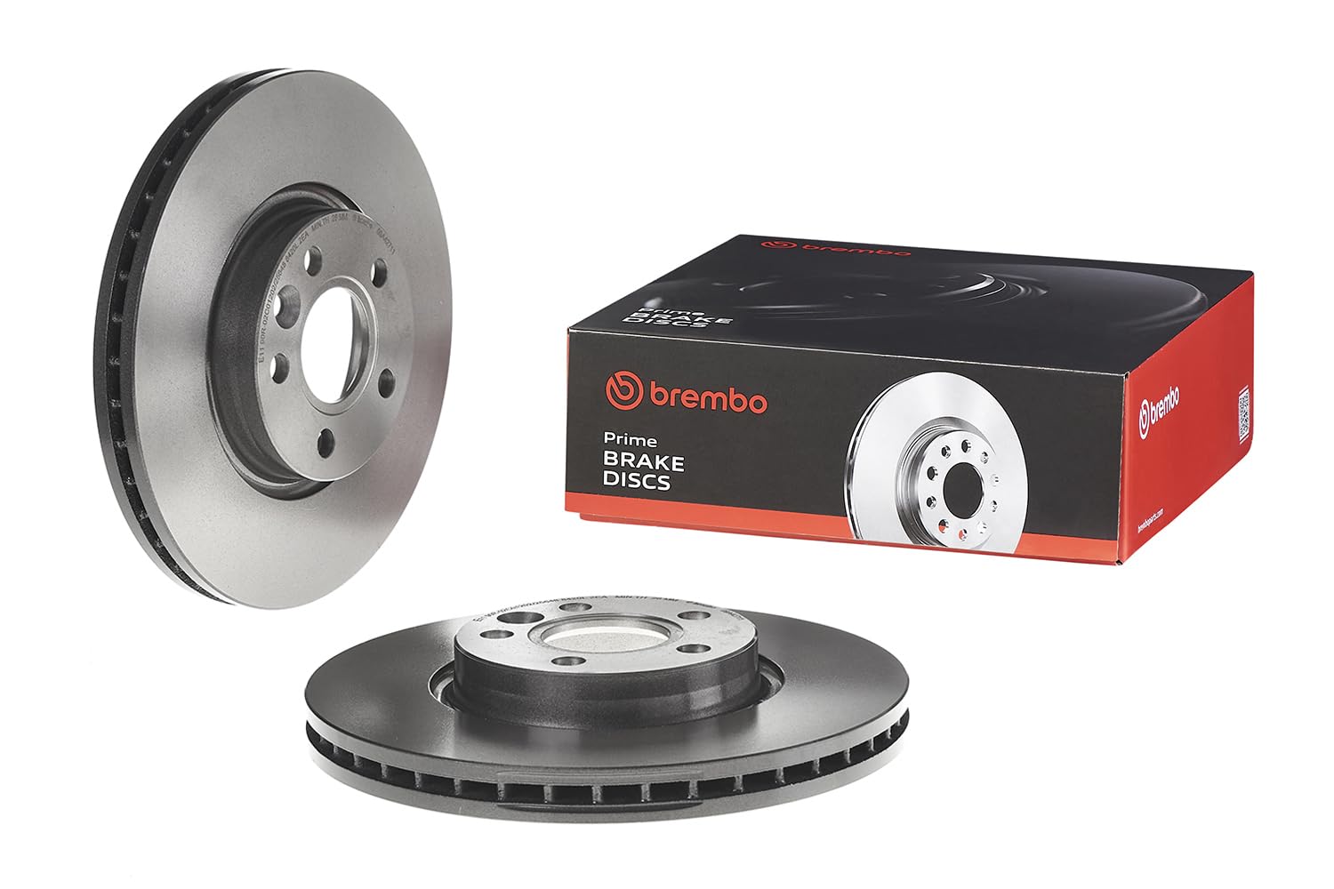 Brembo 09A42711 Discos de Freno con Recubrimiento UV, Set de 2 | 2 discos de freno Brembo de 300 mm, ventilados internamente delanteros
