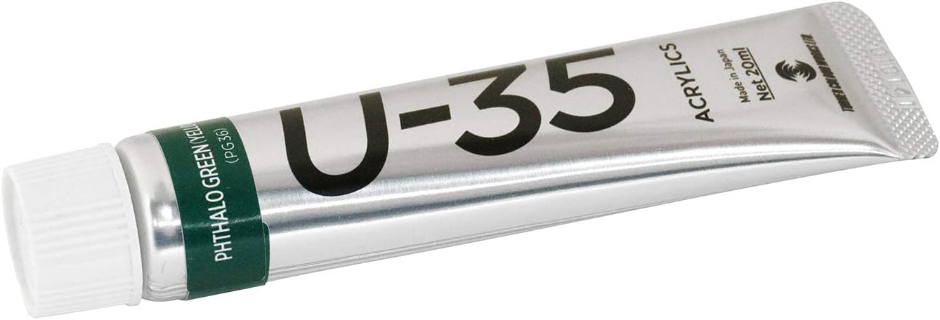 U-35 Phthalo Green Yellow Shade 0.7 fl oz (20 ml) Same Color Set of 3 539 Turner Acrylic Paint