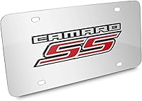 Vista 3 de iPick Image Para Chevrolet Camaro SS 2010 Espejo Cromo Placa de Metal