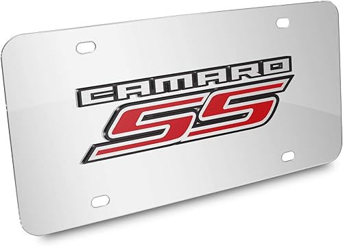 Miniatura 3 de iPick Image Para Chevrolet Camaro SS 2010 Espejo Cromo Placa de Metal