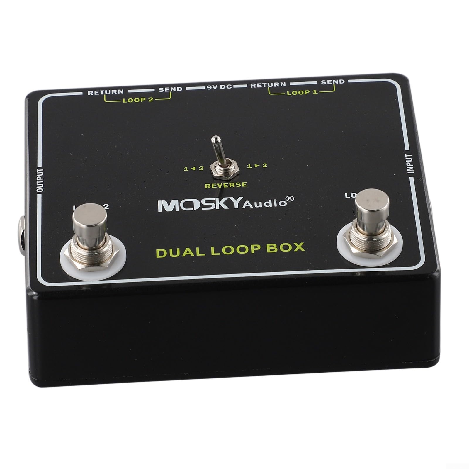 Dual Reverse Loop Box Pédale d'effets pour guitare pour une commutation fluide entre deux canaux de boucle et amplificateurs