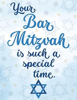 Your Bar Mitzvah is Such A Special Time - Jewish Milestone Happy Birthday For Him Boy Greeting Card - Wishing You Happiness Today, Success in The Years Ahead