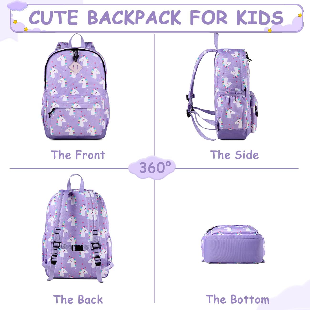 VASCHY Toddler Backpacks Kids, Lightweight Water Resistant Preschool Backpack for Children Boys and Girls w Chest Strap - Image 5