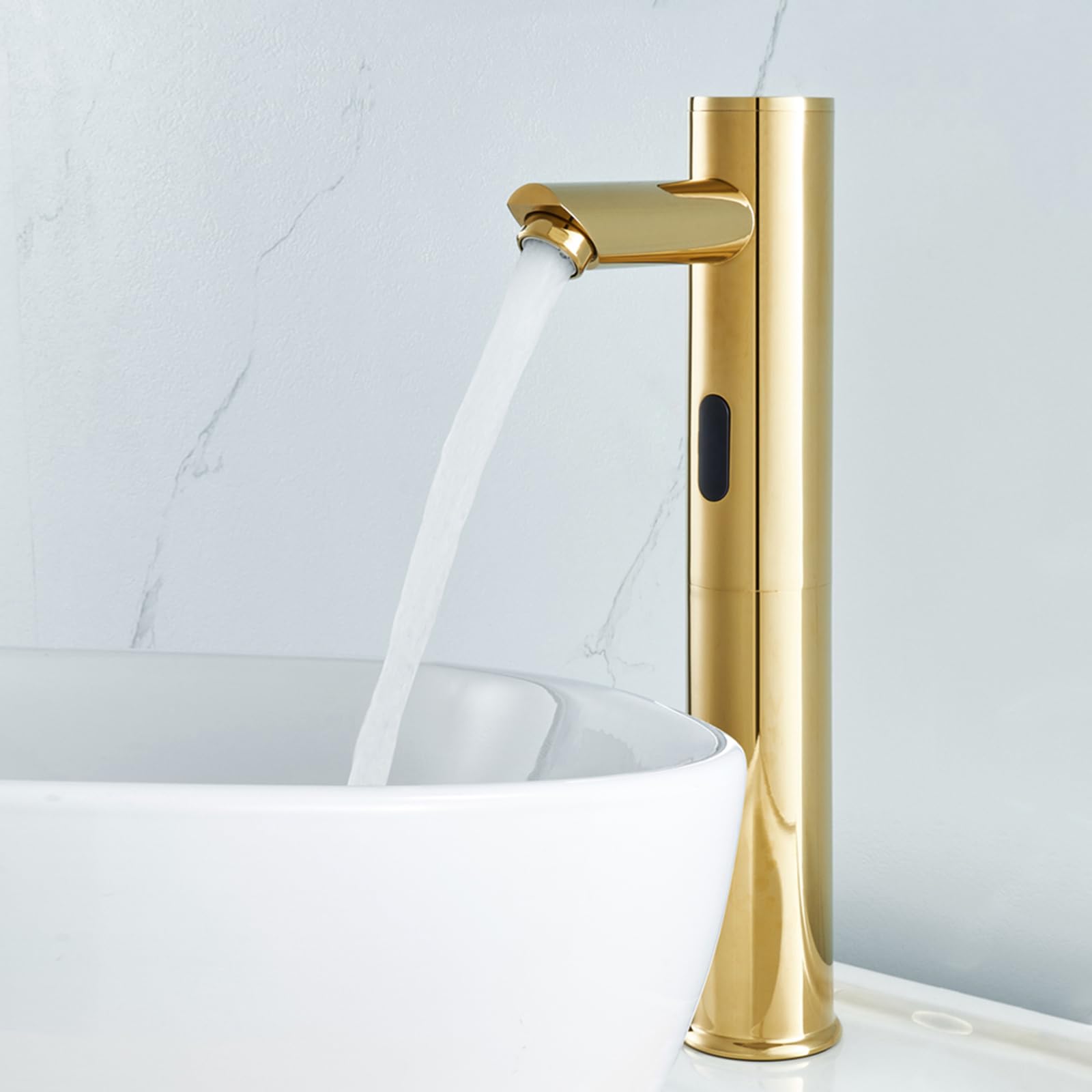 ZYCHSJXA Touchless Bathroom Sink Faucets Gold Taps for Automatic Infrared Sensor Faucet,High
