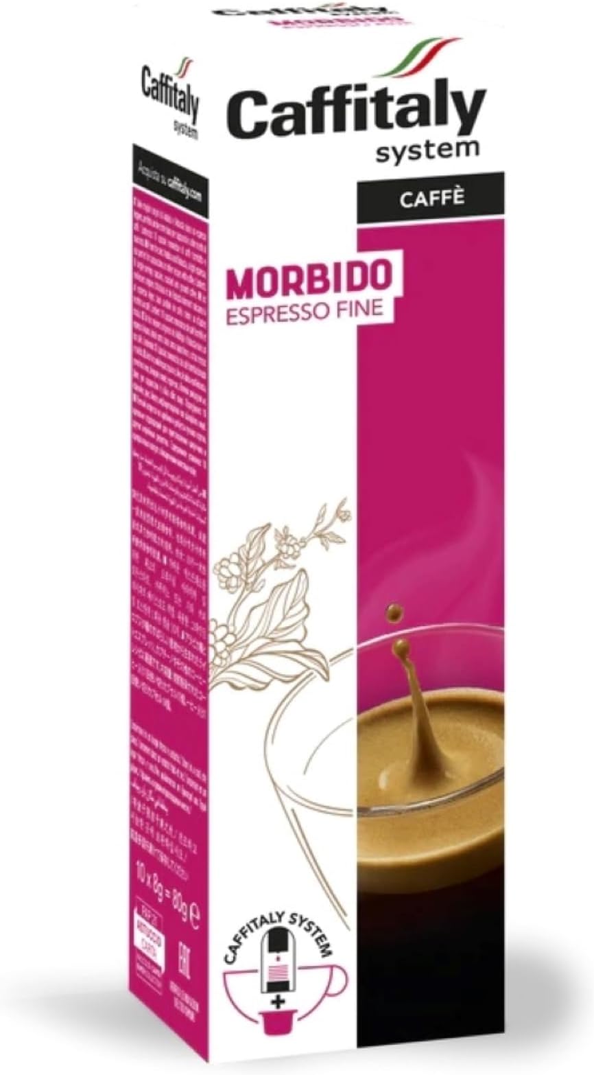 Caffitaly Morbido Coffee Capsules (8 Packs of 10)