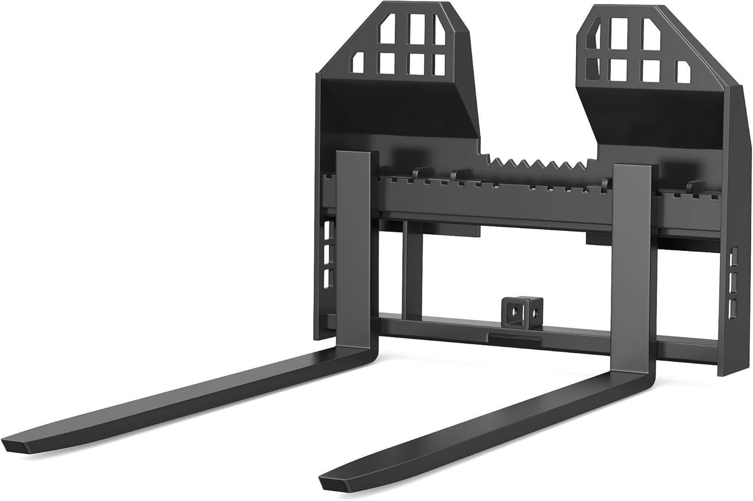 YITAMOTOR 4000lbs Skid Steer Pallet Fork Attachment, 45" Pallet Fork Frame with 48" Pallet Forks Blades fit for Kubota Bobcat Skid Steer Quick Tach Loaders Tractors