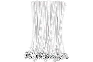 BEADNOVA Candle Wicks, 8-Inch 150-Pack: Premium Cotton Wicks for Soy Wax Candle Making