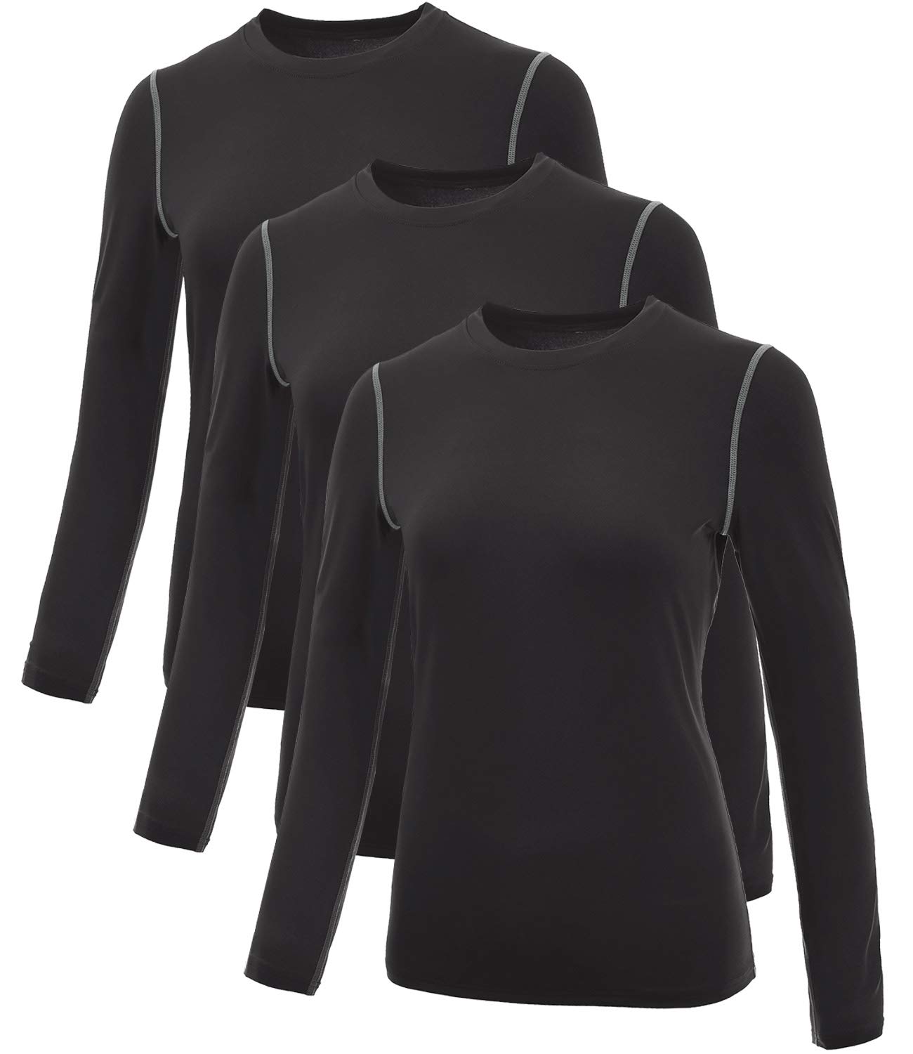 Women's Compression Shirts Dry Fit Long Sleeve Workout T-Shirt Running Top