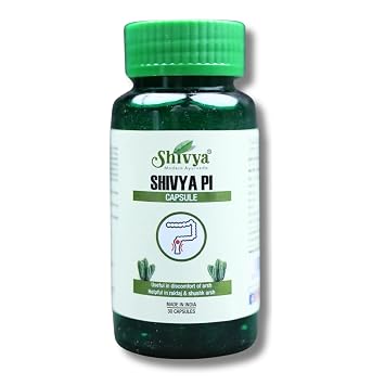 A SHIVYA Product- Pi-Capsules – Ayurvedic Medicine for Piles, Fissures & Hemorrhoids | Natural Pain & Swelling Relief | 100% Herbal Formula (30 capsules)
