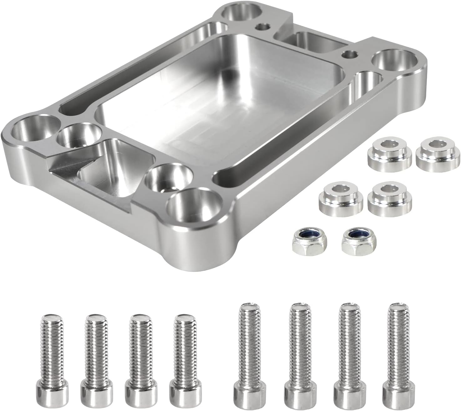 YESHMA Shift Lever Base Shifter Box Plate Adapter Compatible With Honda Civic Integra W/ K20 K24 K-Series Swap