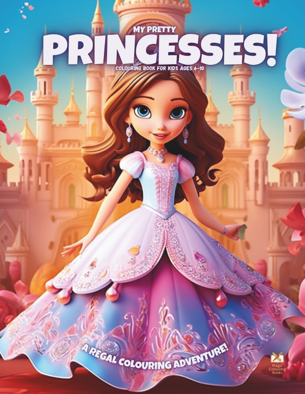 My Pretty Prinesses!: Colouring Book For Kids Ages 6-10 (Magic Colouring Books Collection)